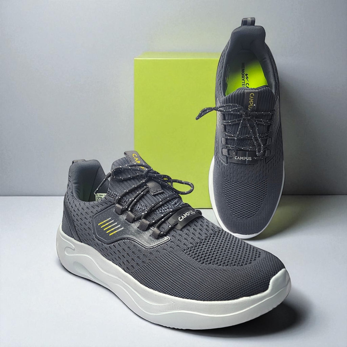 CAMPUS DUO GREY/LEMON Men's Sports Shoes