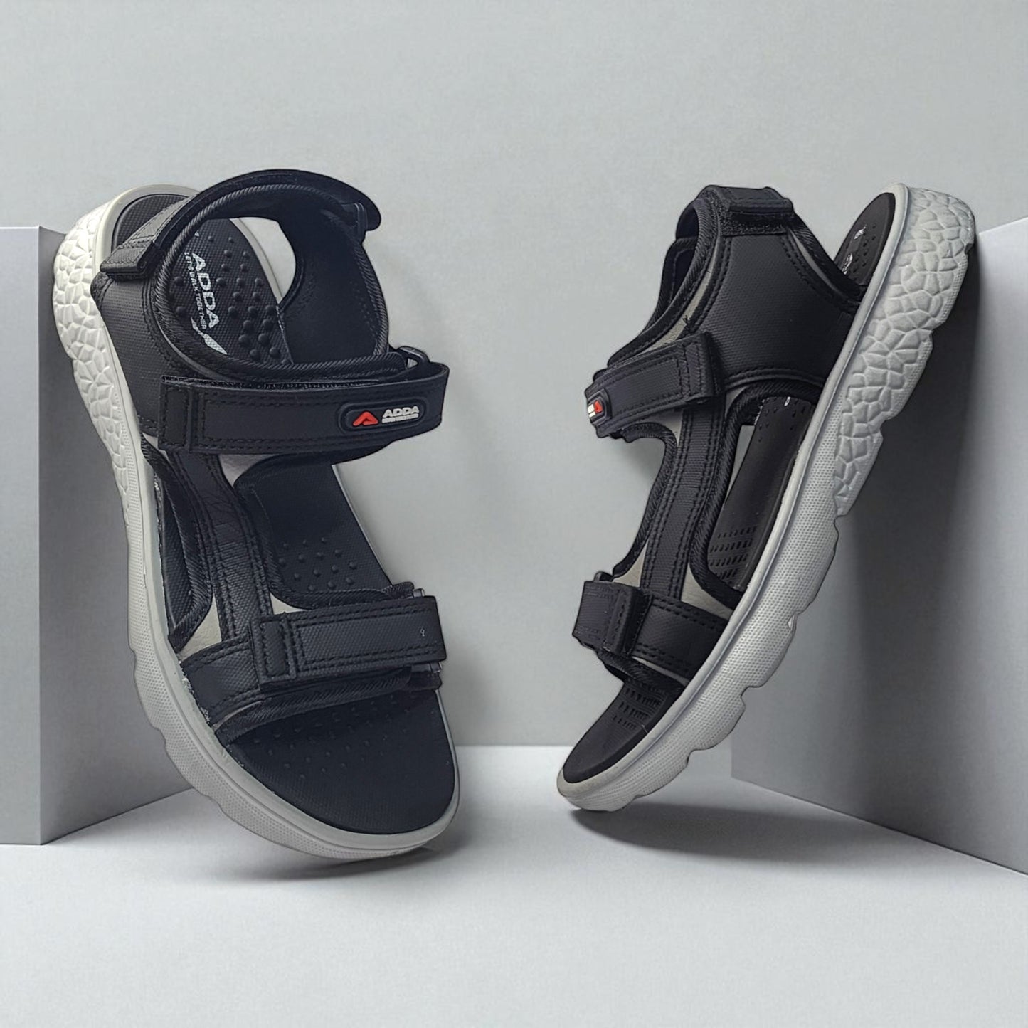 ADDA ICLOUDSDL1 BLACK/GREY Men's Sandals