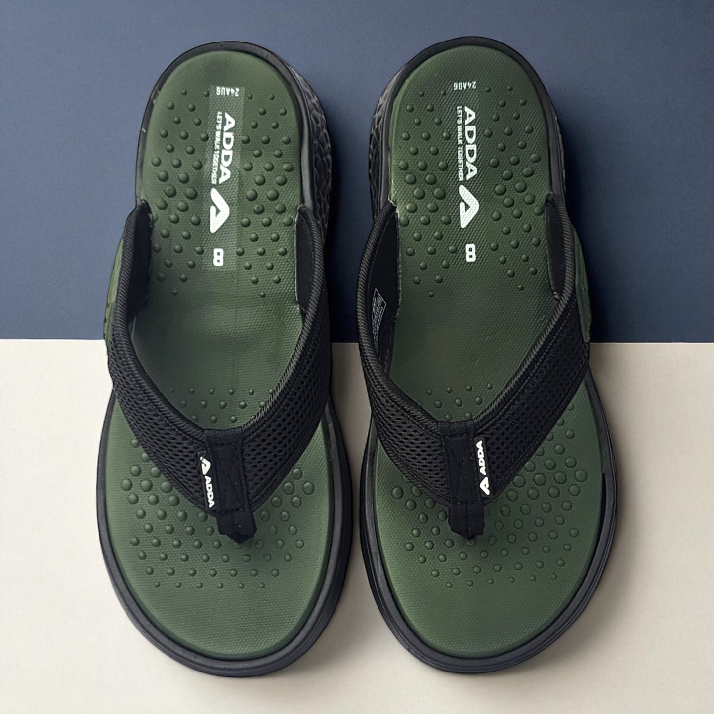 ADDA ICLOUD02 OLIVE Men's Slipper/Chapple/Flip flop