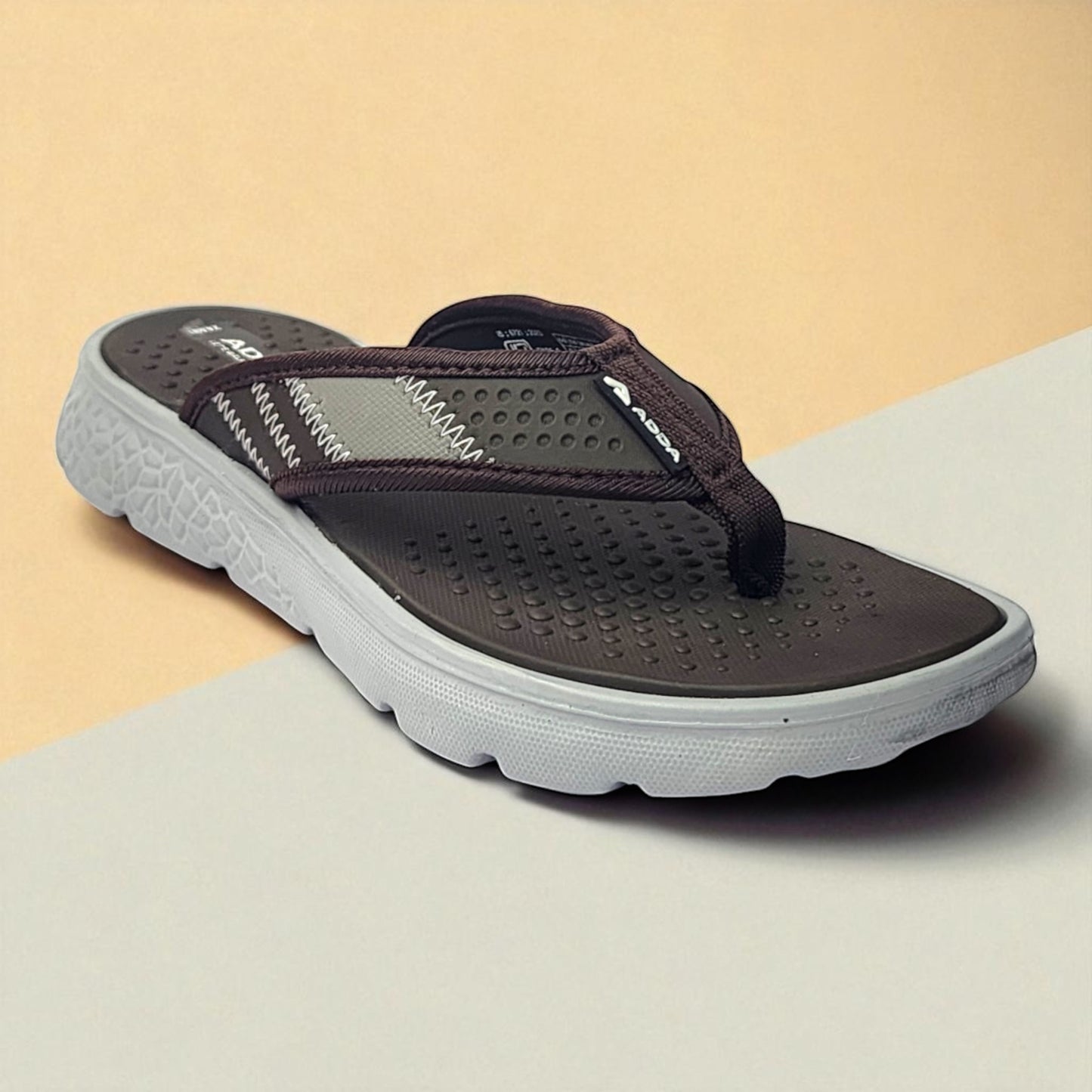 ADDA ICLOUD03 BROWN/GREY Men's Slipper/Chapple/Flip flop