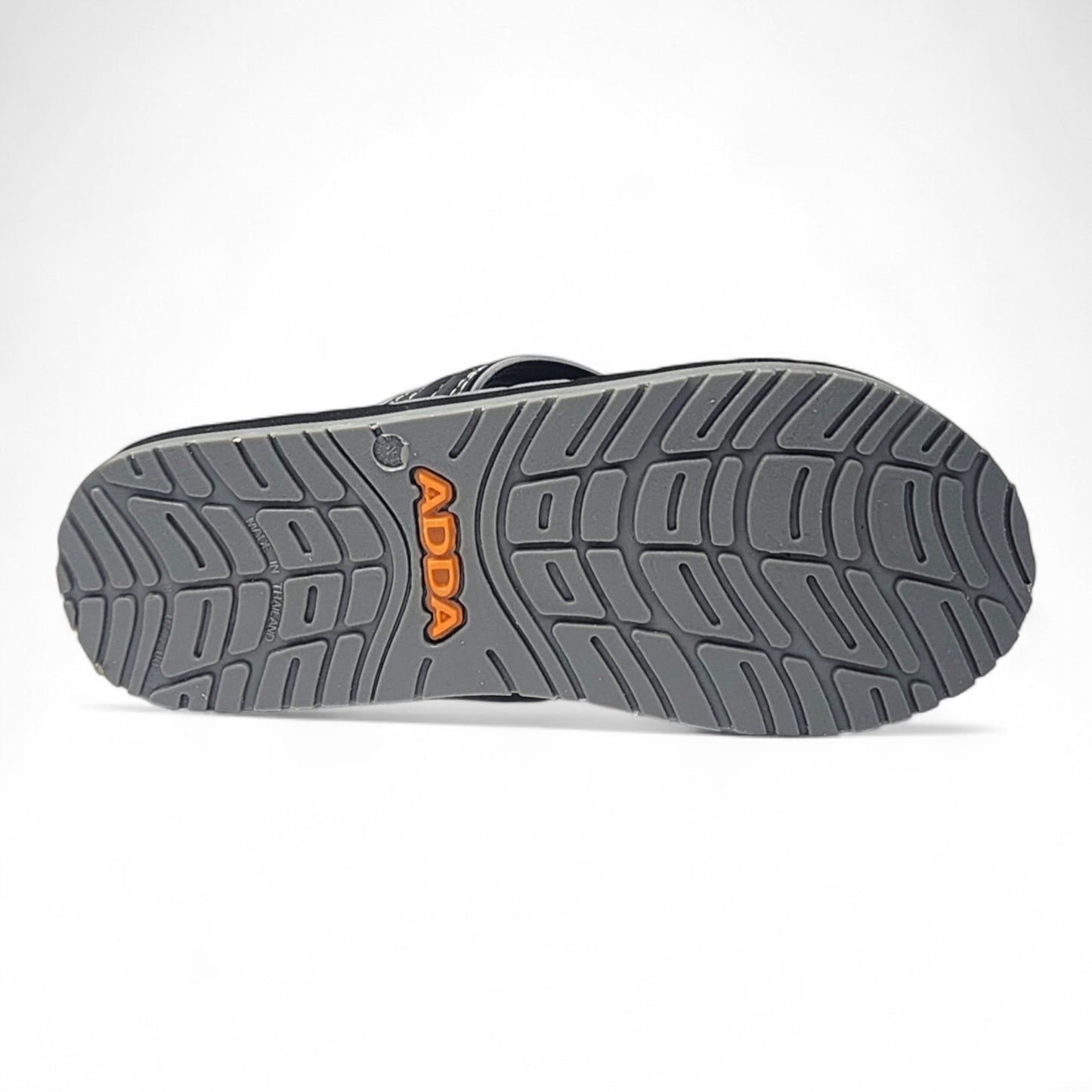 ADDA RADO007 BLACK/GREY Men's Slipper/Chapple/Flip flop