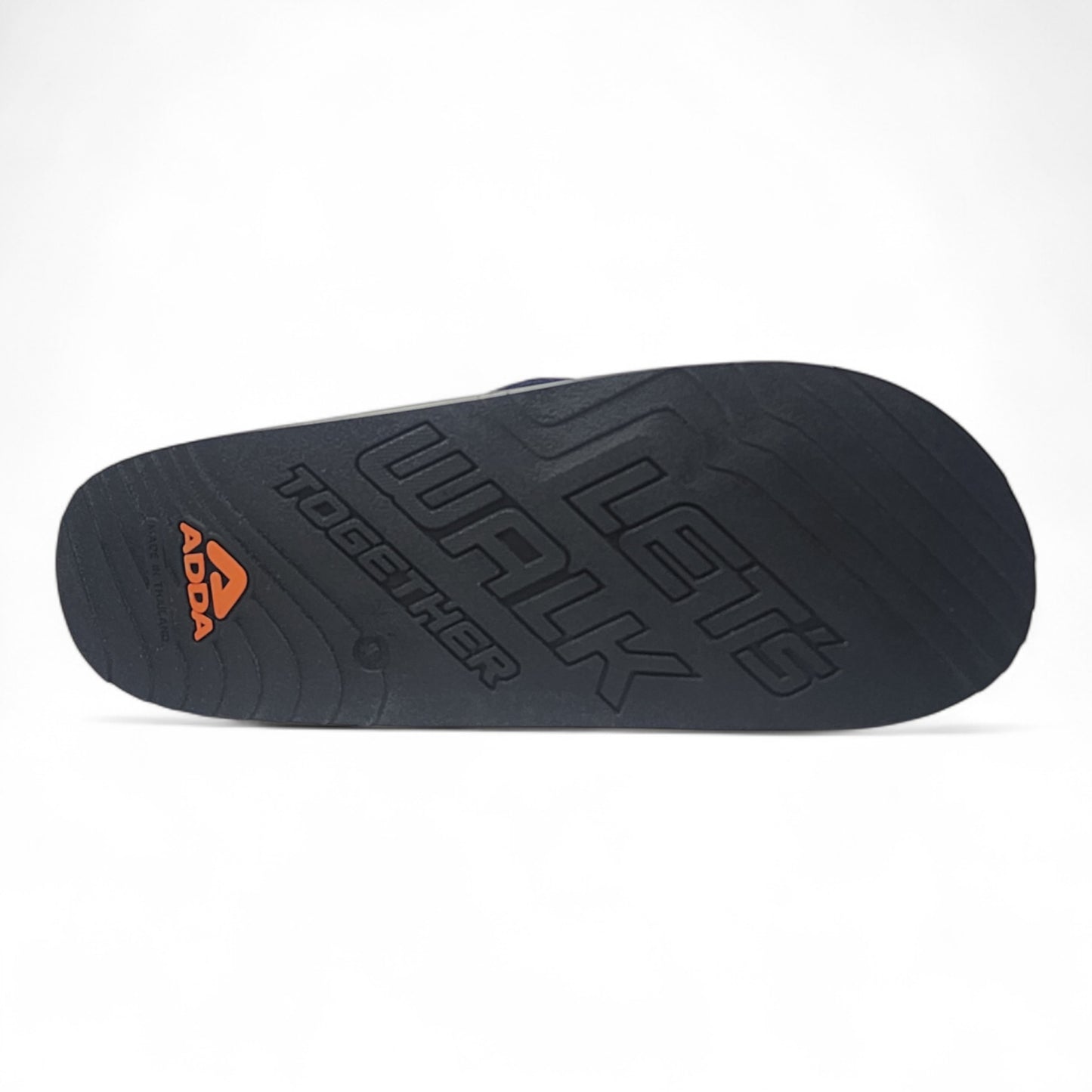 ADDA EURO GREY/NAVY/RED Men's Slipper/Chapple/Flip flop