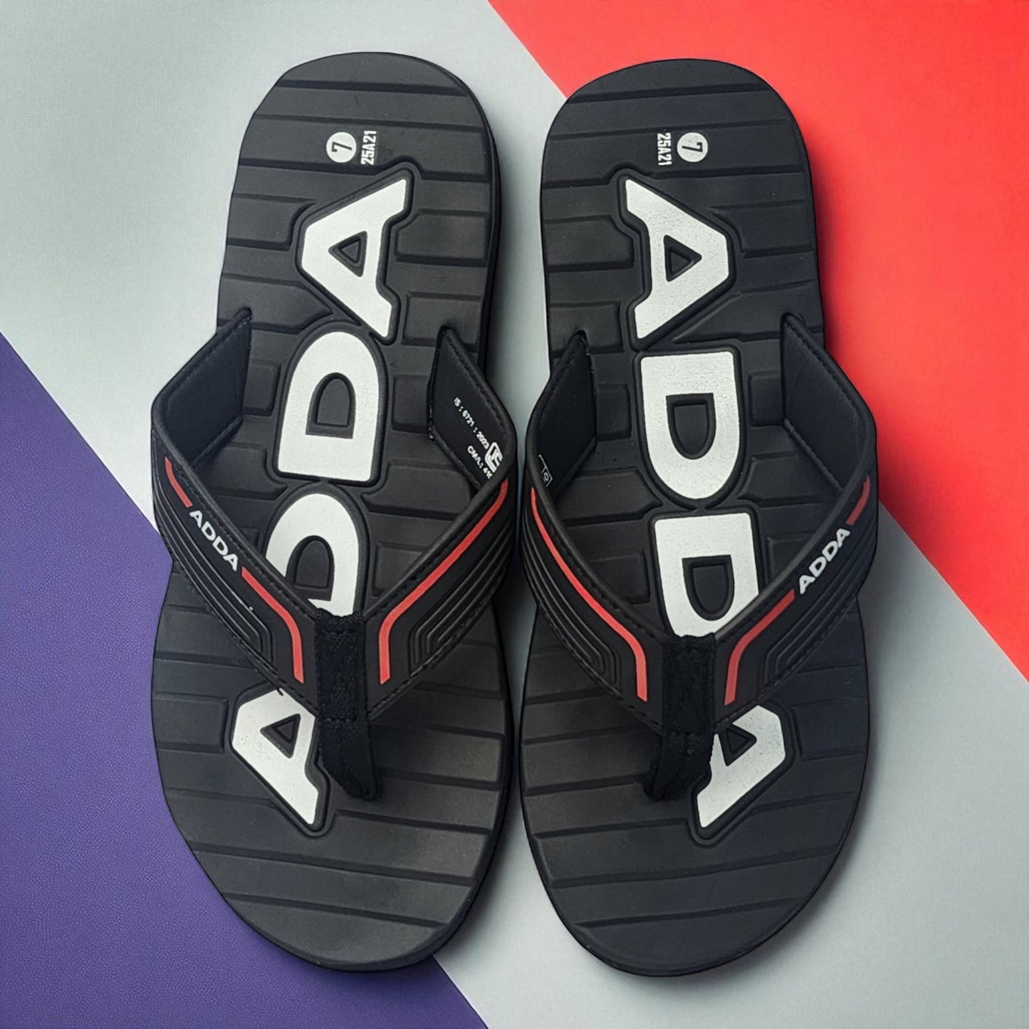 ADDA GREAT2 BLACK Men's Slipper/Chapple/Flip flop
