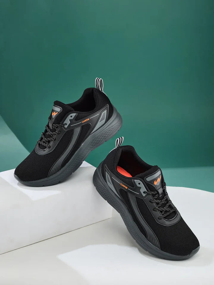 CAMPUS PORT BLACK/GREY Men's Sports Shoes