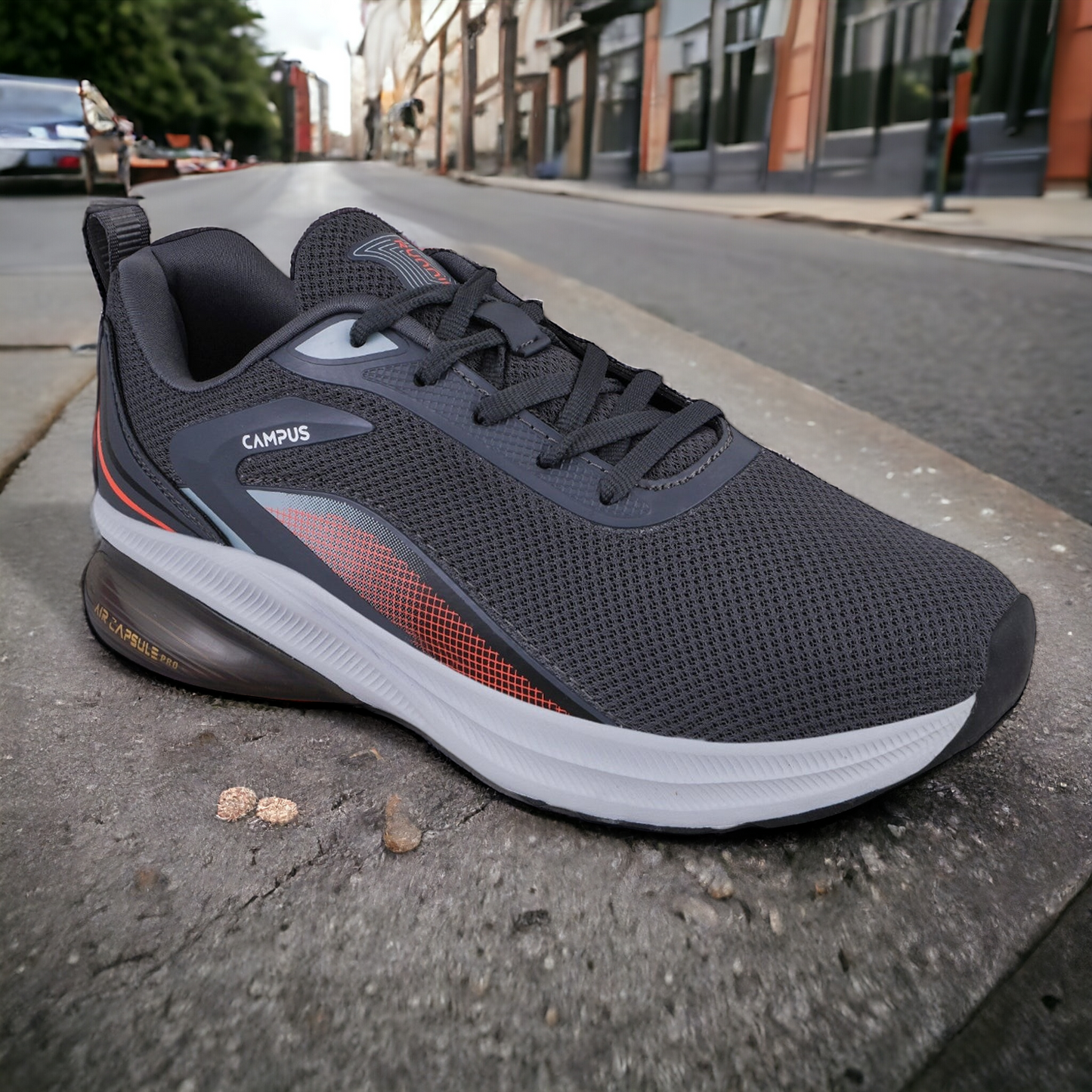 CAMPUS BONUS GREY/ORANGE Running Shoes For Men