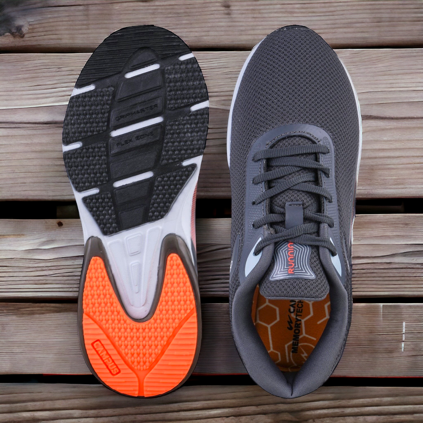 CAMPUS BONUS GREY/ORANGE Running Shoes For Men