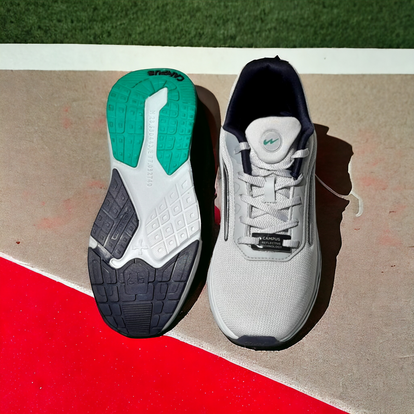 CAMPUS DAXTON GREY/TEAL/BLUE Men's Running Shoes