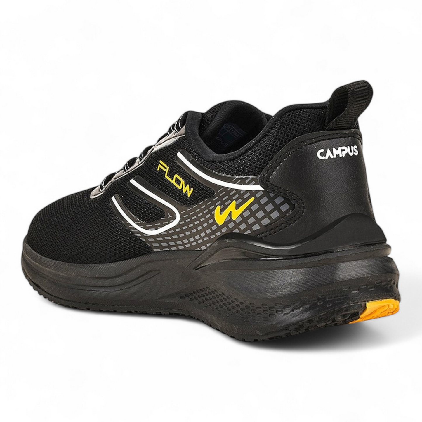 CAMPUS FLOWPRO BLACK/MUSTARD Men's Running Shoes