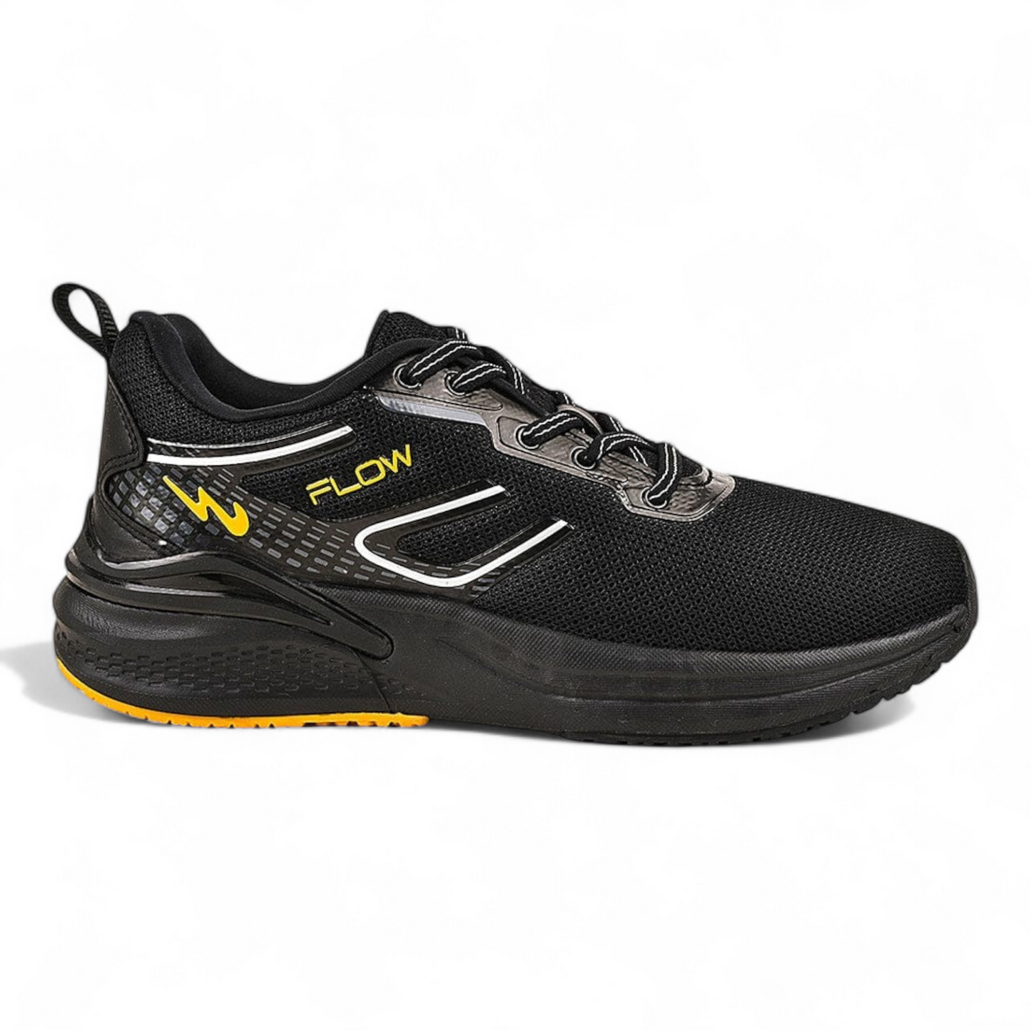 CAMPUS FLOWPRO BLACK/MUSTARD Men's Running Shoes