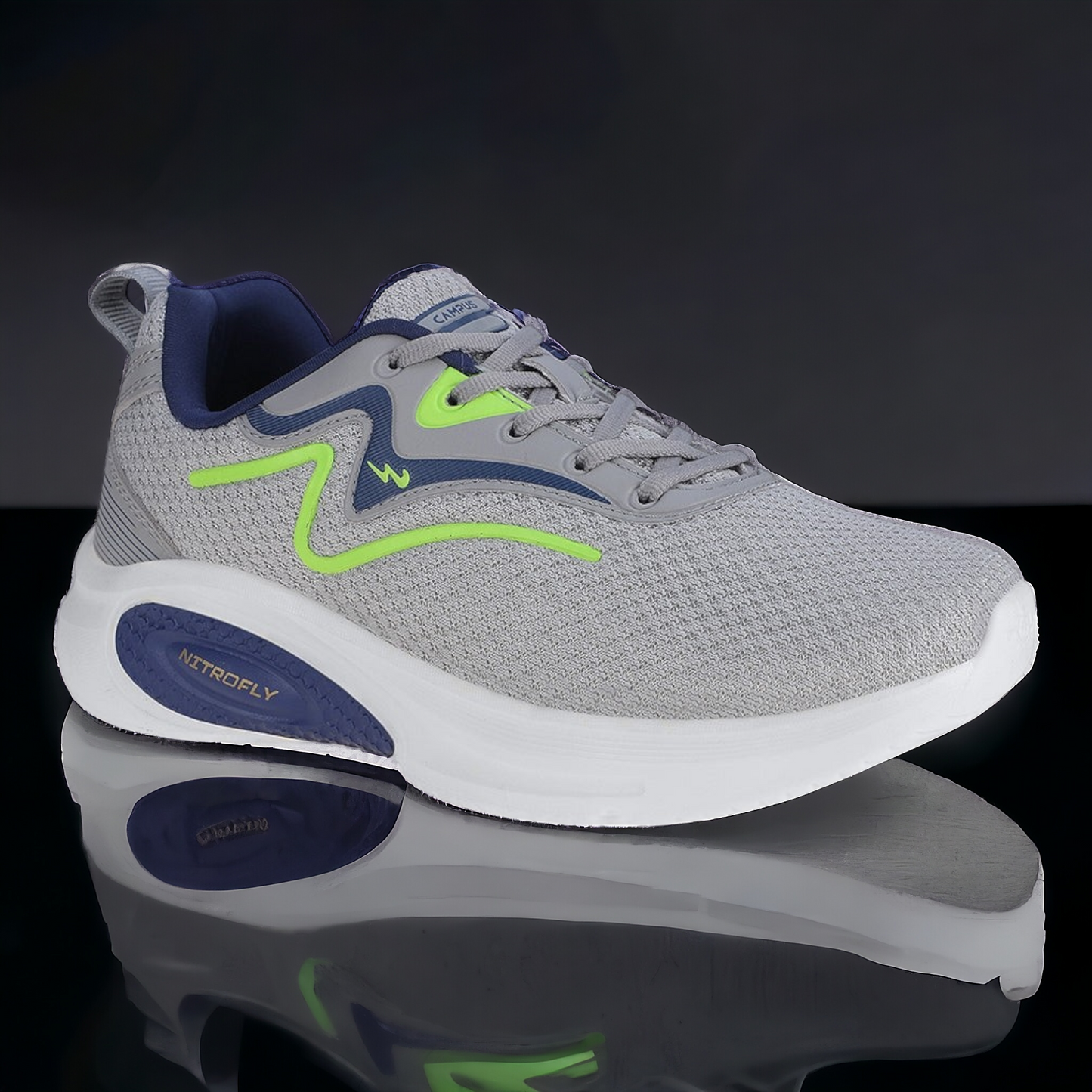 CAMPUS HANDEL GREY/GREEN Men's Sports Shoes