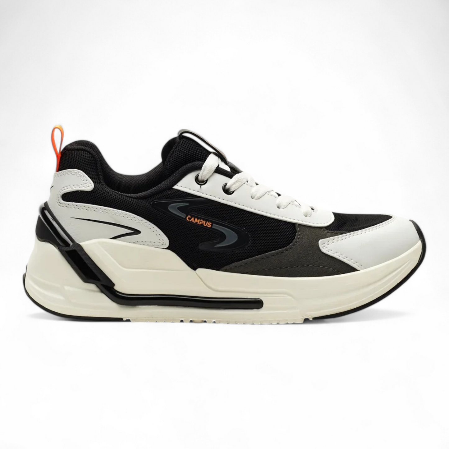 CAMPUS LEVEL BLACK/WHITE Men's Running Shoes