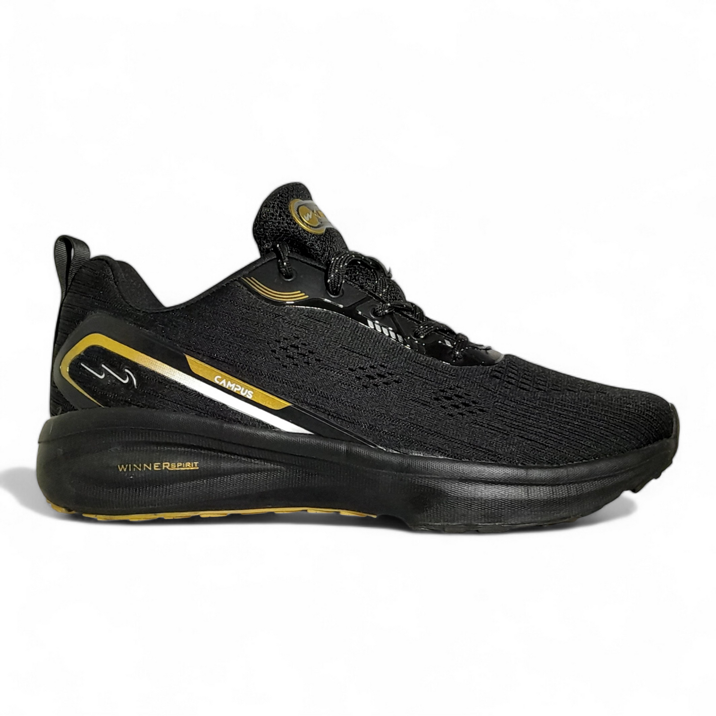 CAMPUS PYTHON BLACK/GOLDEN Men's Running Shoes