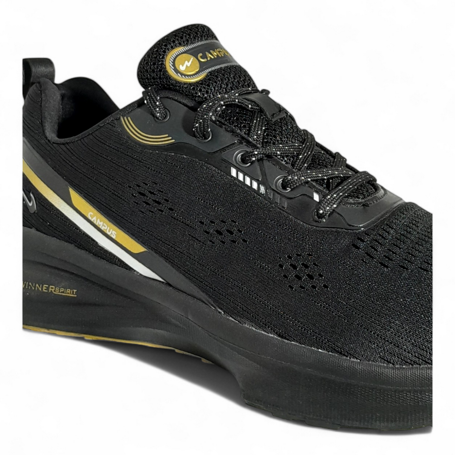 CAMPUS PYTHON BLACK/GOLDEN Men's Running Shoes