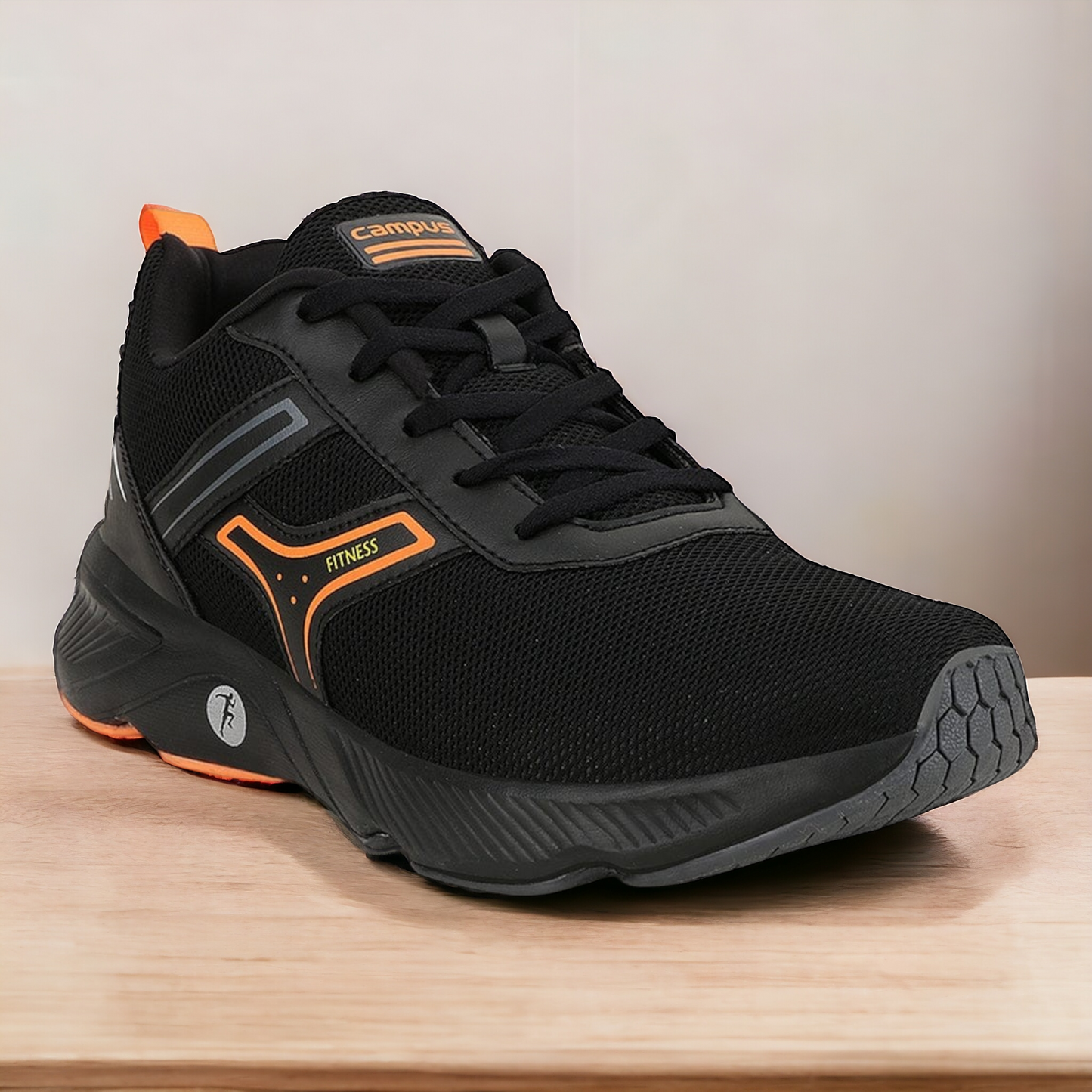 CAMPUS RIDDER BLACK/ORANGE Men's Running Shoes