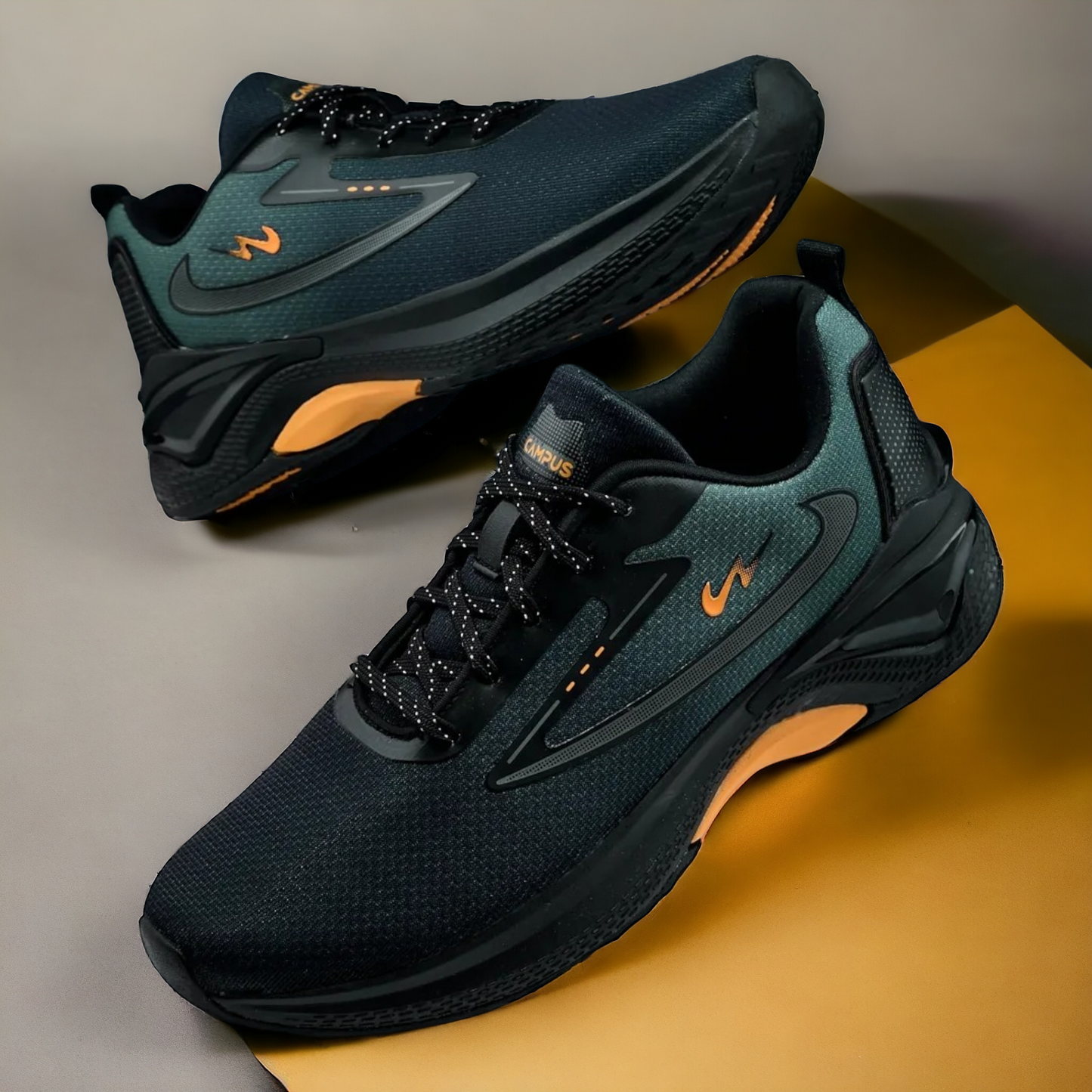 CAMPUS VESPER BLACK/MUSTARD Men's Running Shoes
