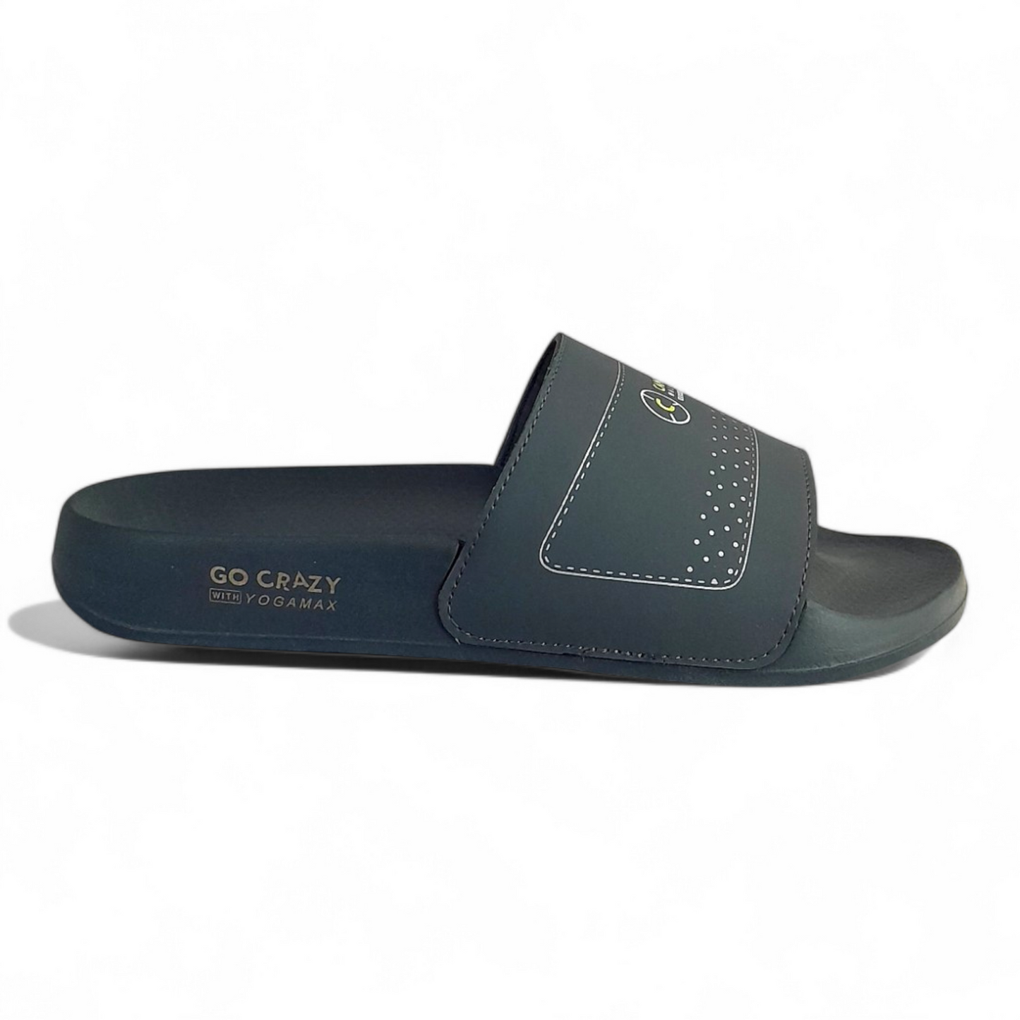 CAMPUS SL-436 GREY/YELLOW Men's Flipflop/Slides/Slipper