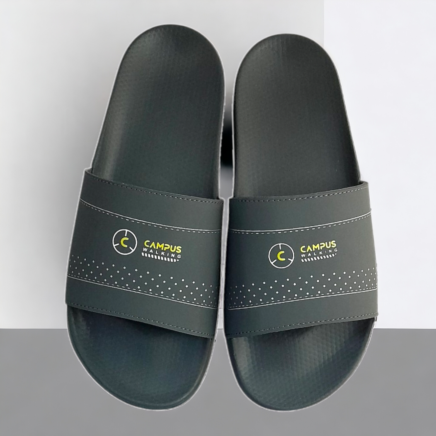 CAMPUS SL-436 GREY/YELLOW Men's Flipflop/Slides/Slipper