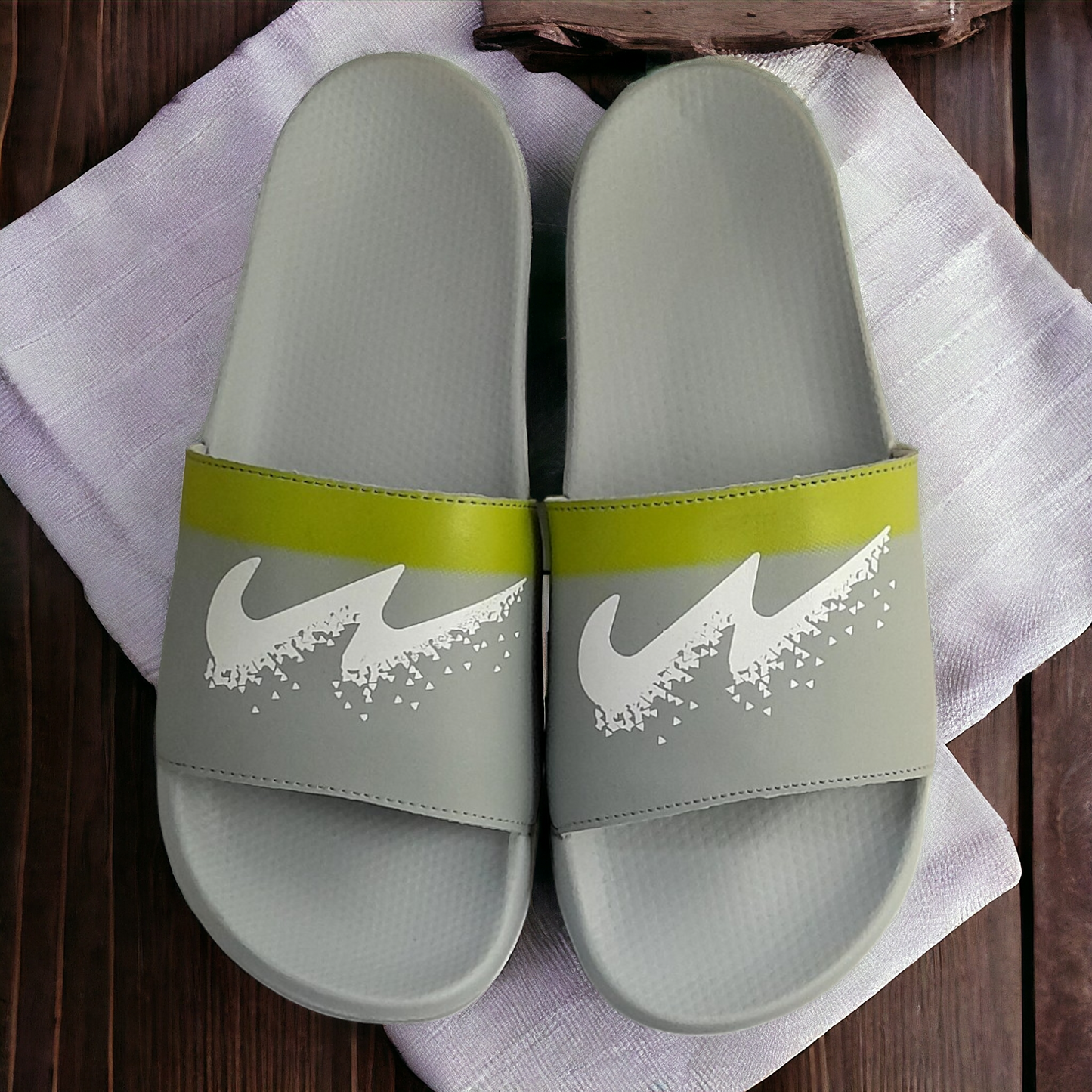 CAMPUS SL-447 DARKGREY/YELLOW Men's Flipflop/Slides/Slipper