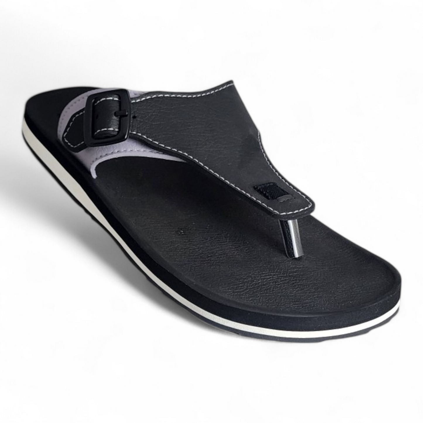ADDA A1 BLACK/GREY Men's Slipper/Chapple/Flip flop