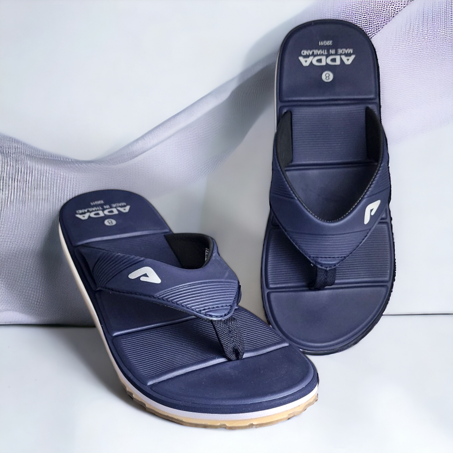 ADDA ADDAX FULL NAVY Men's Slipper/Chapple/Flip flop