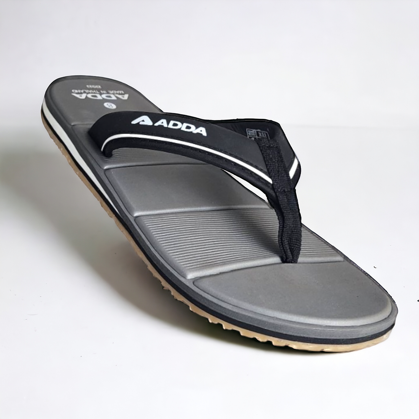 ADDA ADDAXXX GREY/BLACK Men's Slipper/Chapple/Flip flop