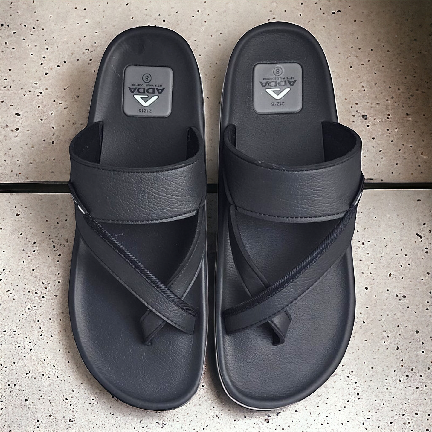 ADDA AIR BLACK Men's Slipper/Chapple/Flip flop