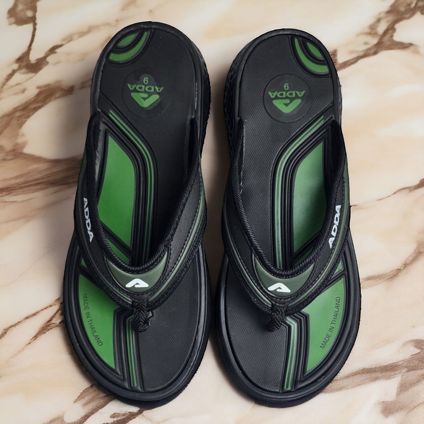 ADDA APPOLO02 OLIVE/BLACK Men's Slipper/Chapple/Flip flop