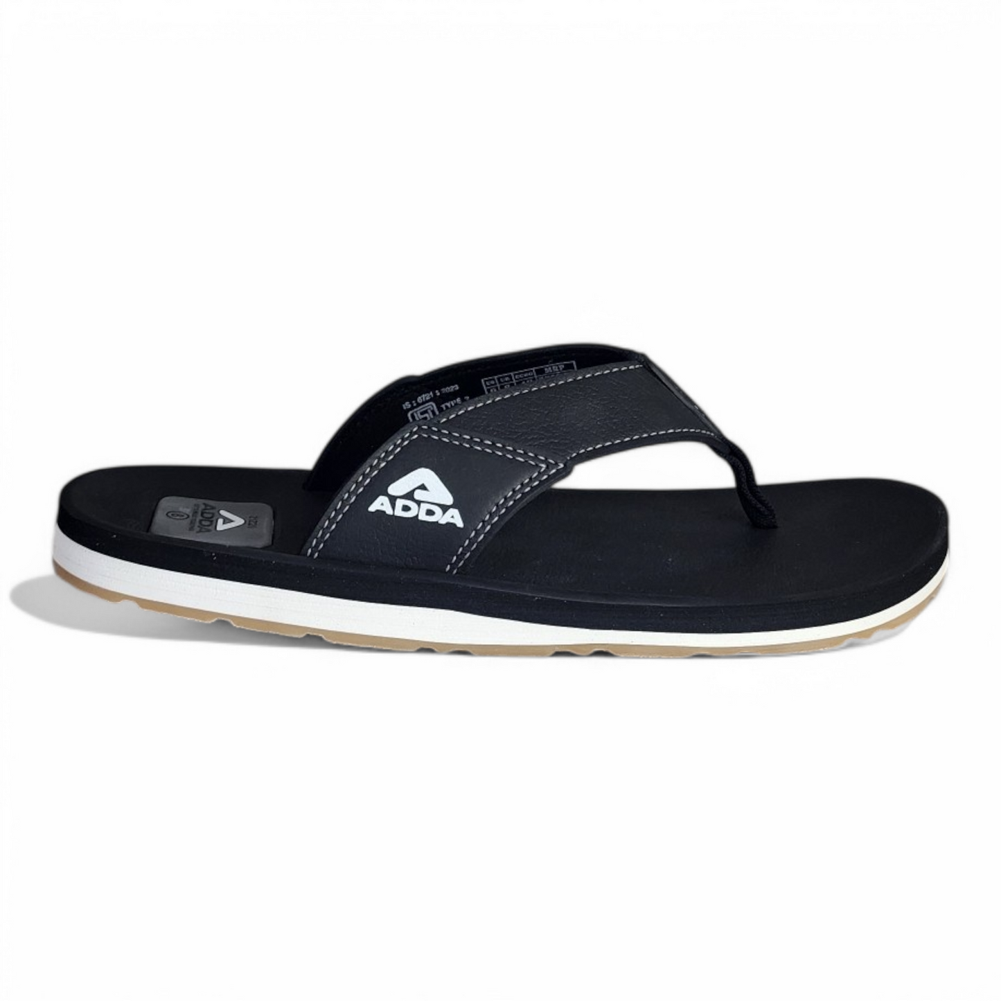 ADDA BENZ1 FULL BLACK Men's Slipper/Chapple/Flip flop