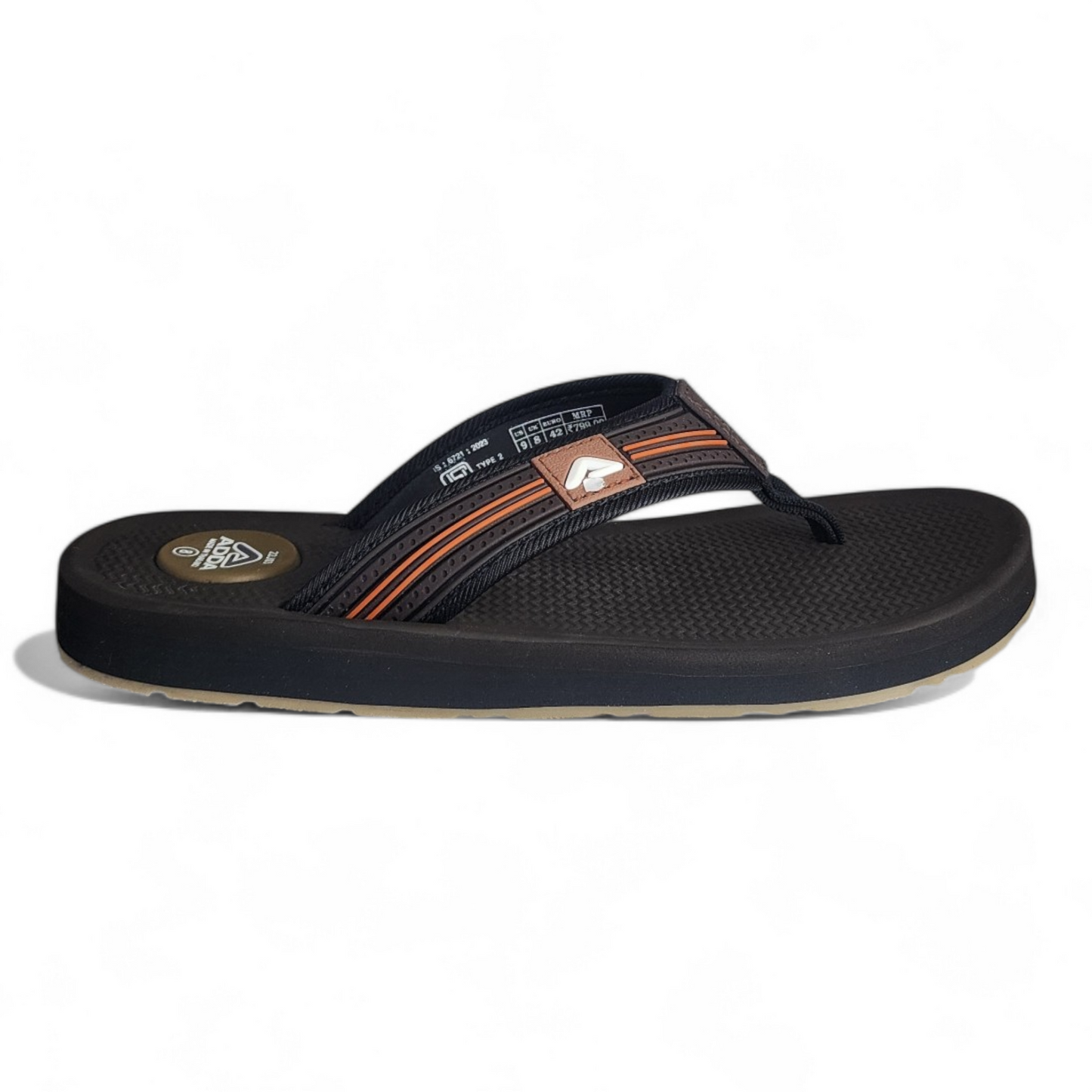 ADDA CASIO1 BROWN Men's Slipper/Chapple/Flip flop