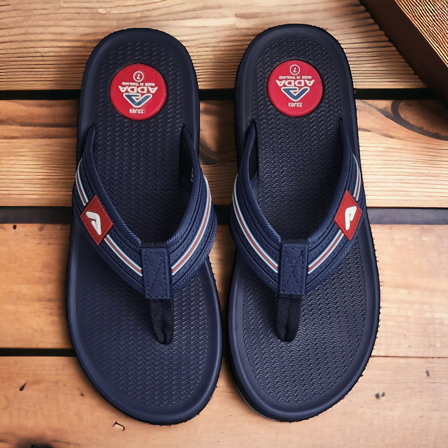 ADDA CASIO1 NAVY Men's Slipper/Chapple/Flip flop