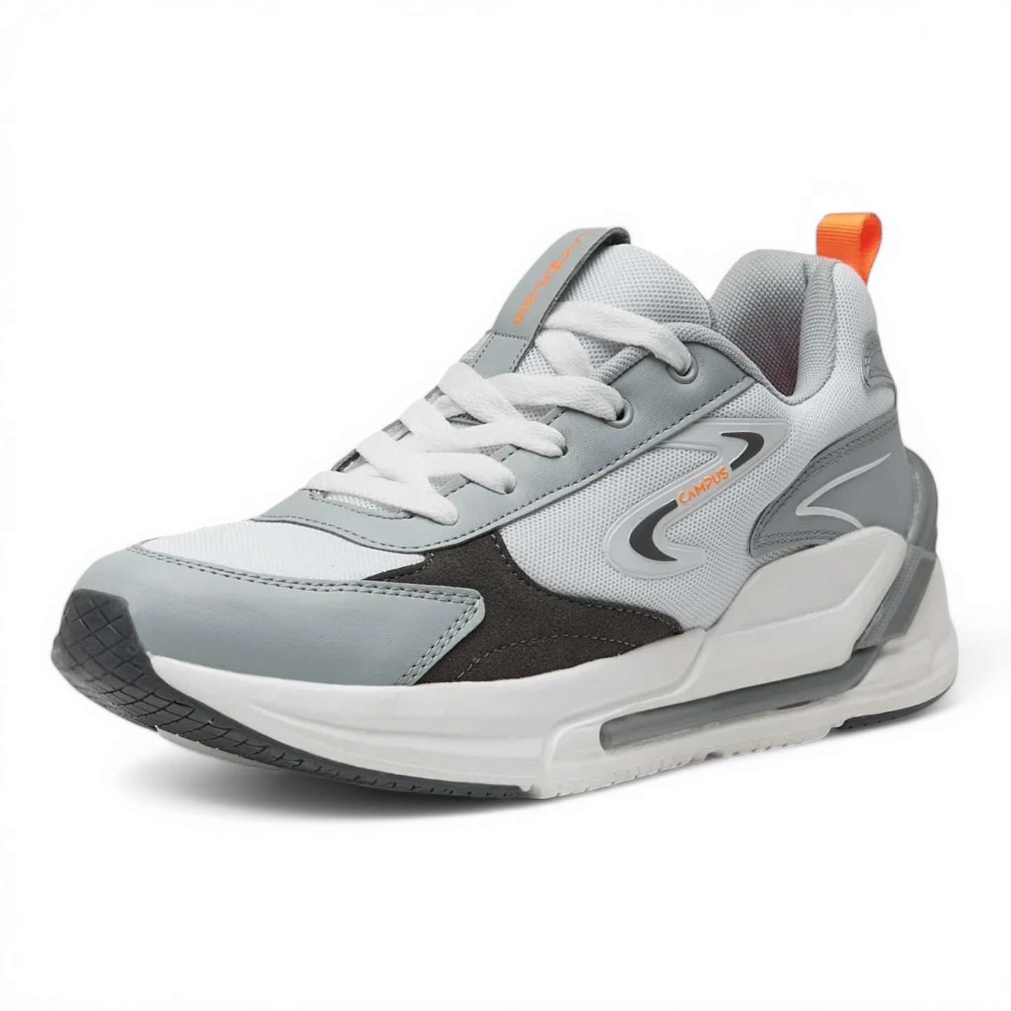CAMPUS LEVEL WHITE/GREY Men's Running Shoes