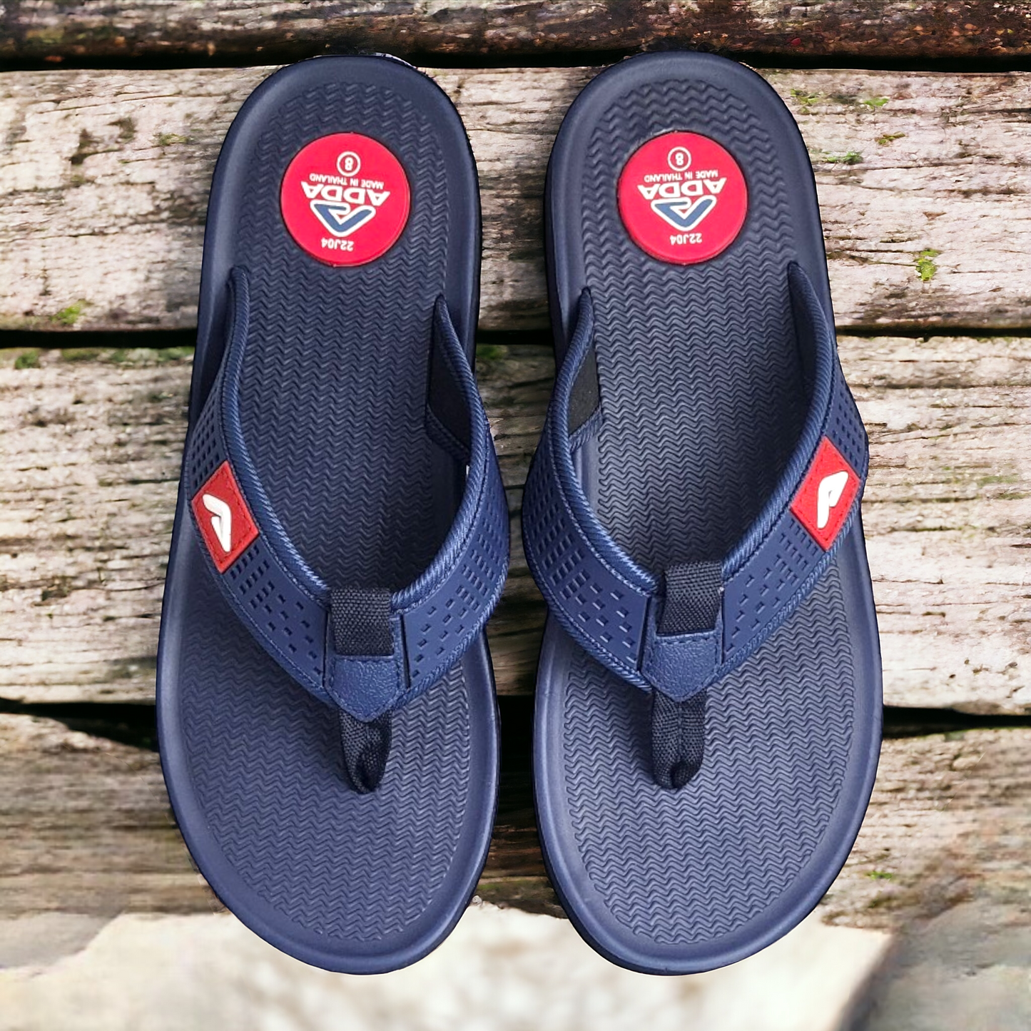 ADDA CASIO2 NAVY Men's Slipper/Chapple/Flip flop