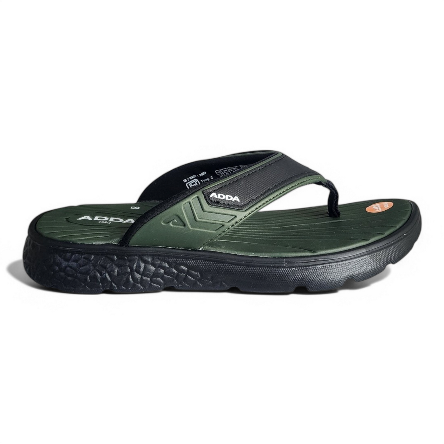 ADDA CLOUDWALK1 OLIVE/BLACK Men's Slipper/Chapple/Flip flop