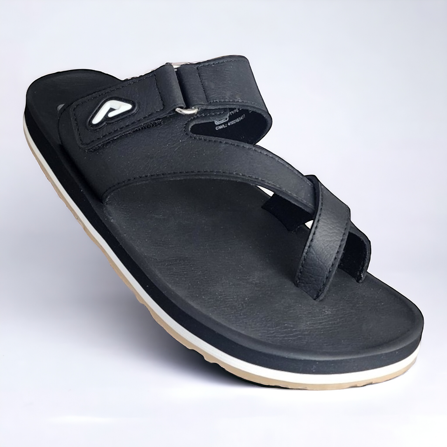 ADDA CLUB1 FULL BLACK Men's Slipper/Chapple/Flip flop