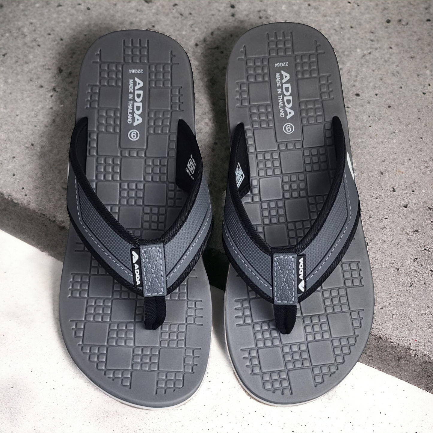 ADDA DEFENDER1 GREY Men's Slipper/Chapple/Flip flop