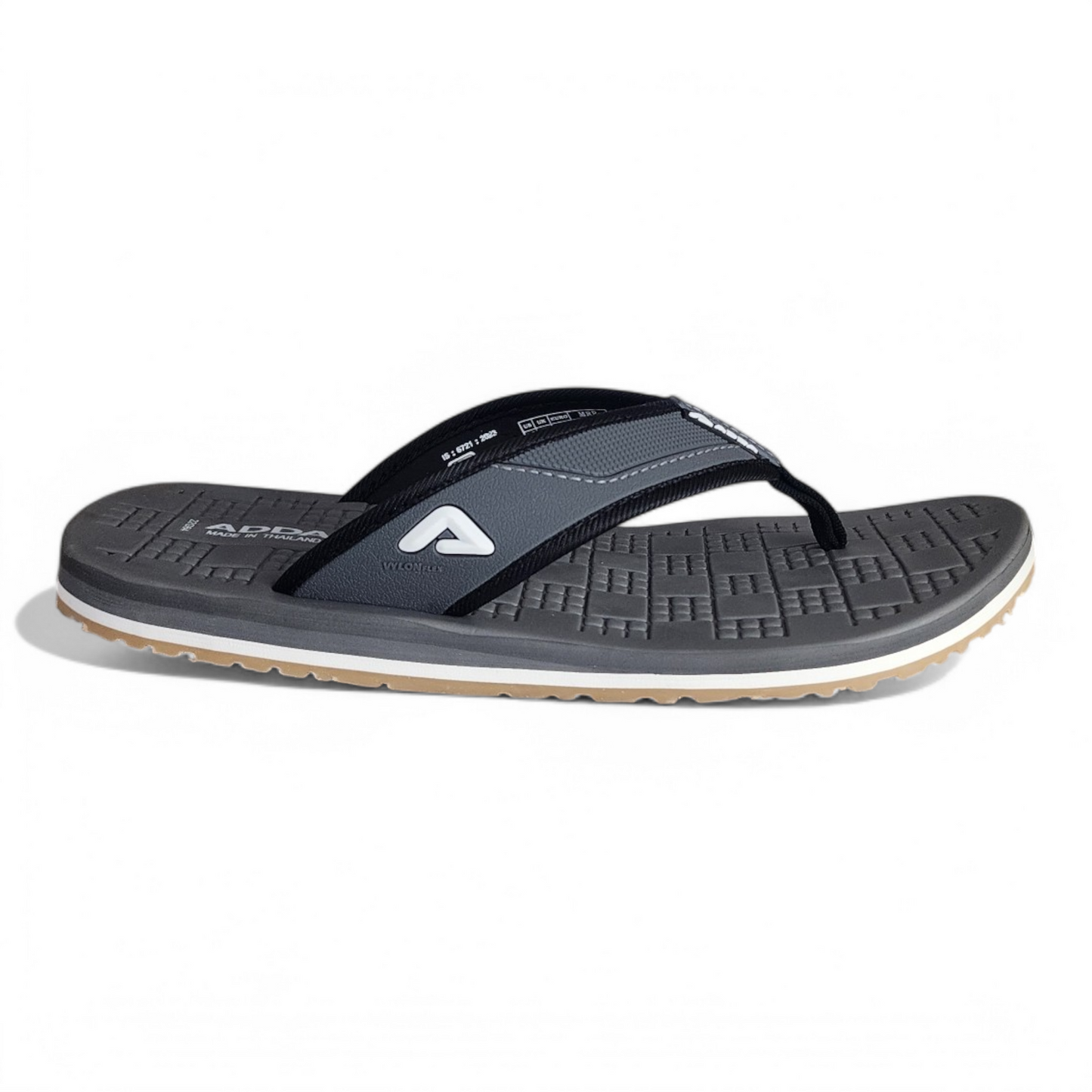 ADDA DEFENDER1 GREY Men's Slipper/Chapple/Flip flop