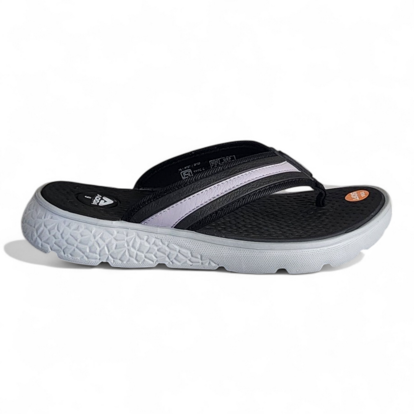 ADDA HECTOR1 BLACK Men's Slipper/Chapple/Flip flop