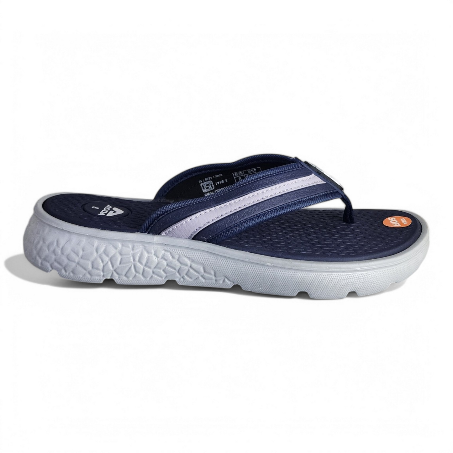 ADDA HECTOR1 NAVY Men's Slipper/Chapple/Flip flop