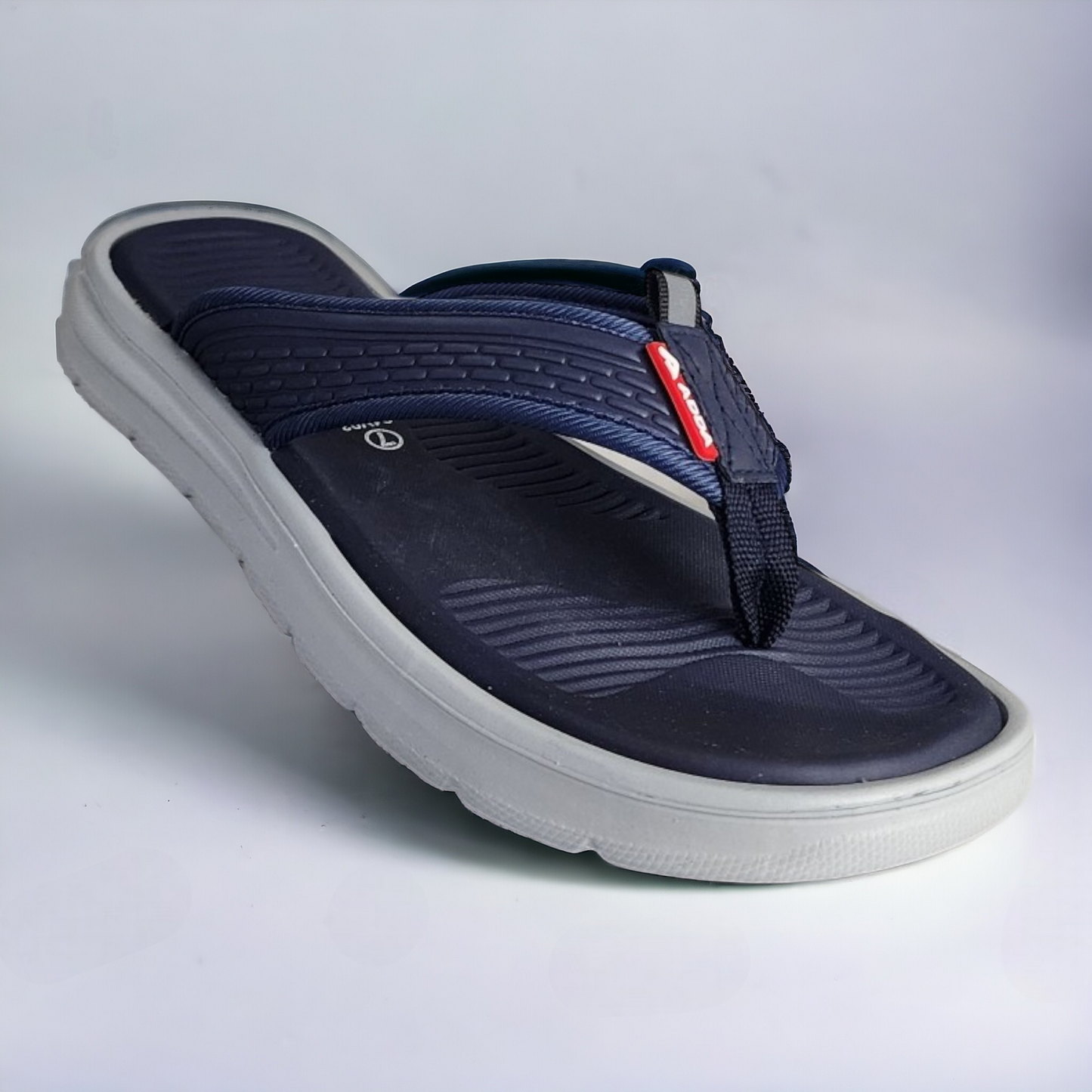ADDA HELLO01 NAVY/GREY Men's Slipper/Chapple/Flip flop