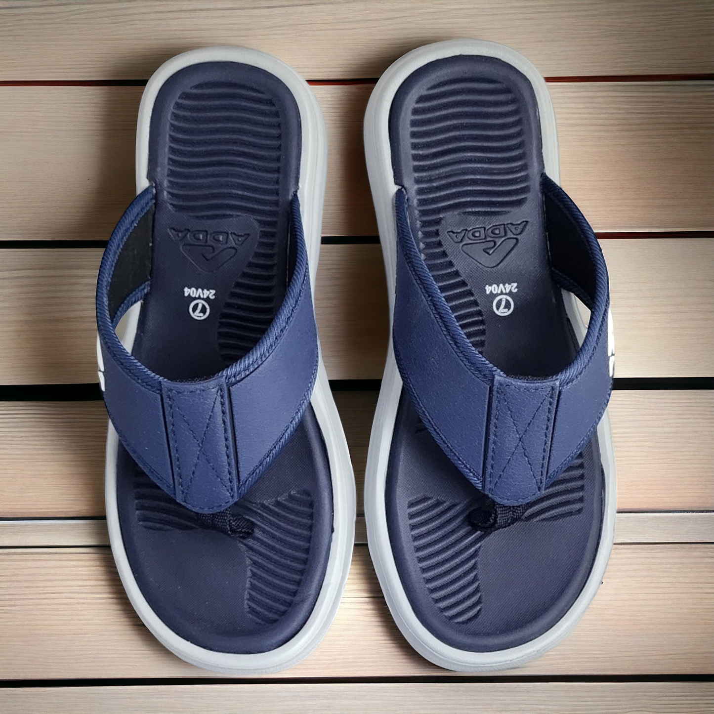 ADDA HELLO02 NAVY/GREY Men's Slipper/Chapple/Flip flop