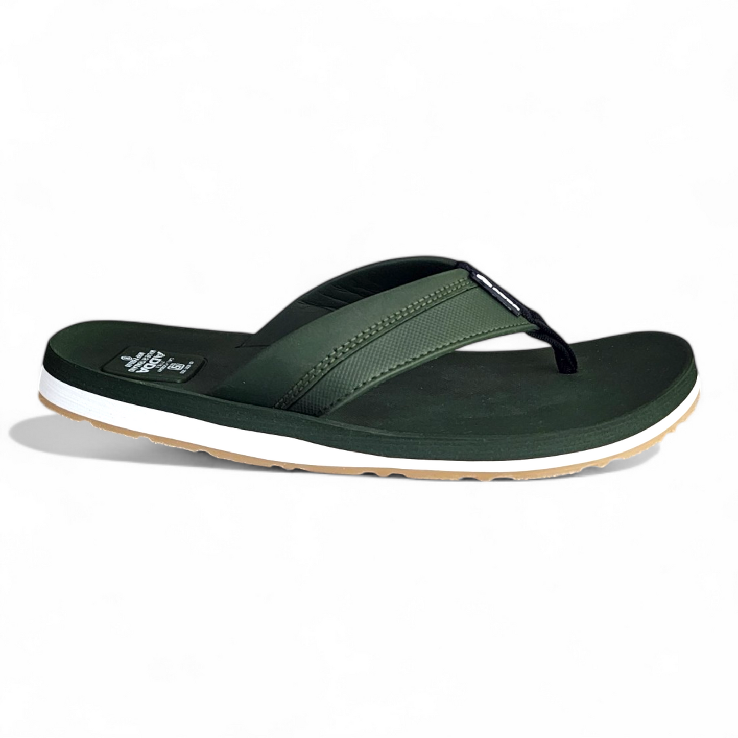 ADDA JAMES1 OLIVE Men's Slipper/Chapple/Flip flop