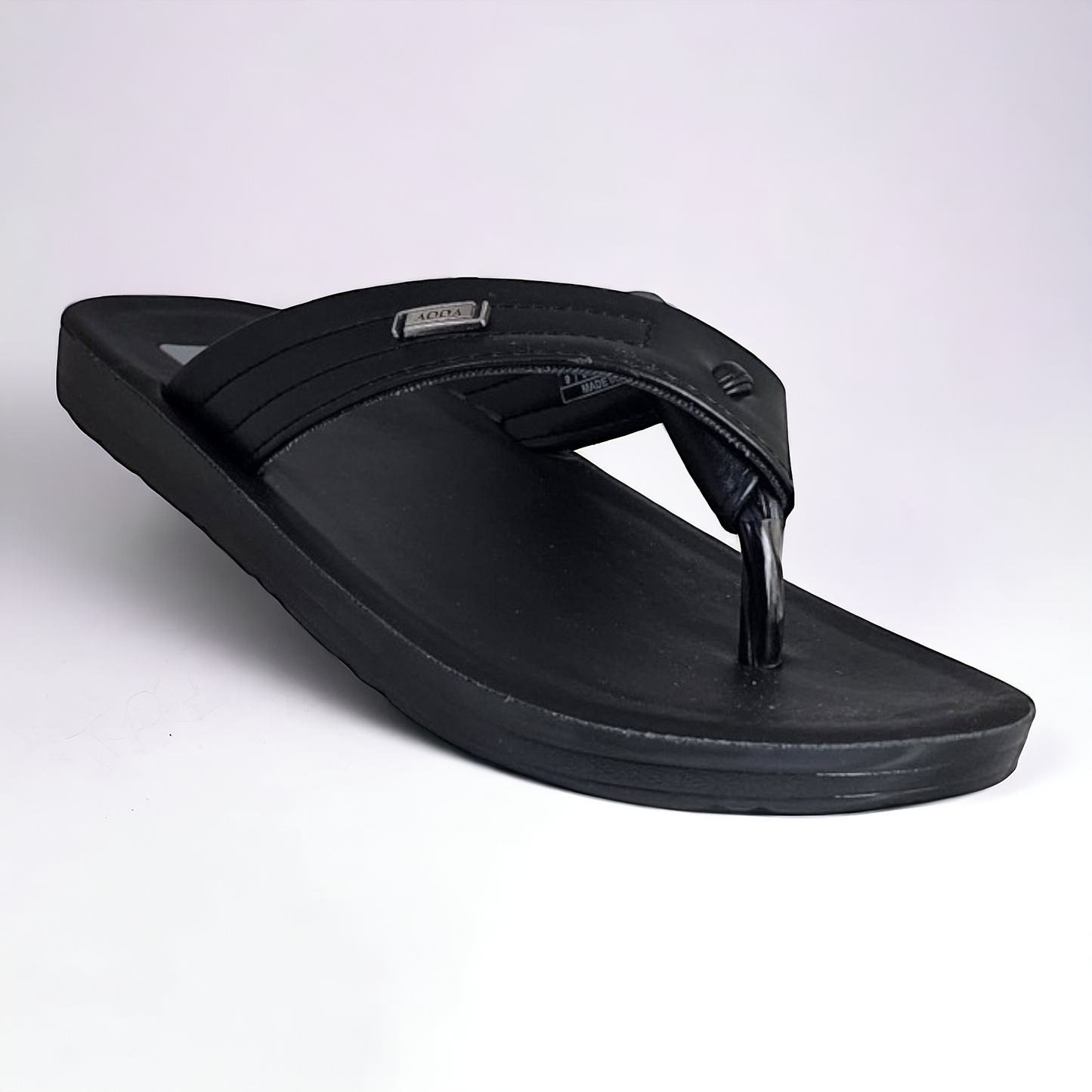 ADDA KING01 BLACK Men's Slipper/Chapple/Flip flop