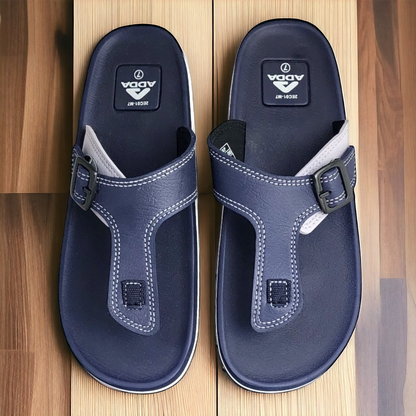 ADDA LIFE01 NAVY Men's Slipper/Chapple/Flip flop