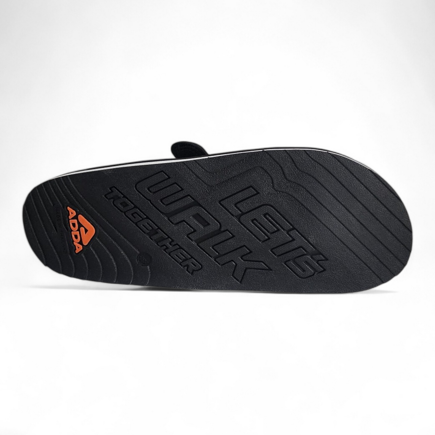 ADDA LIFE01 BLACK Men's Slipper/Chapple/Flip flop