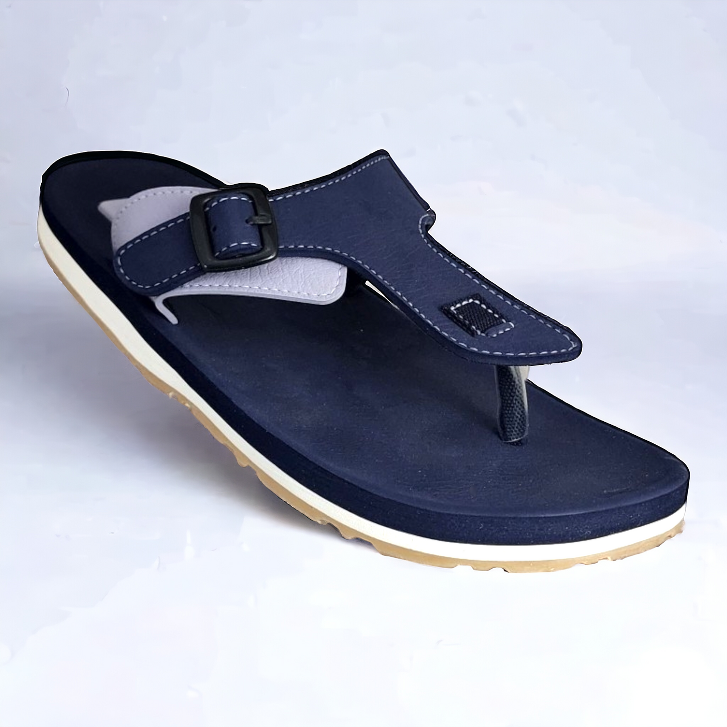 ADDA OMEGA01 NAVY Men's Slipper/Chapple/Flip flop