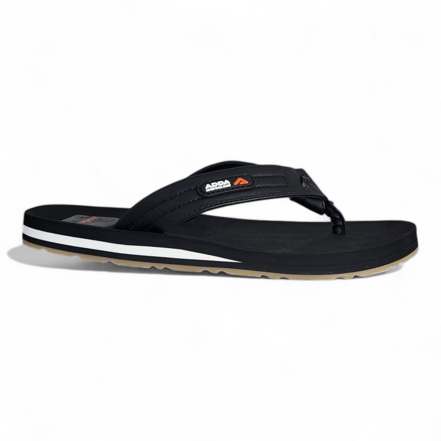 ADDA ONLY1 BLACK Men's Slipper/Chapple/Flip flop