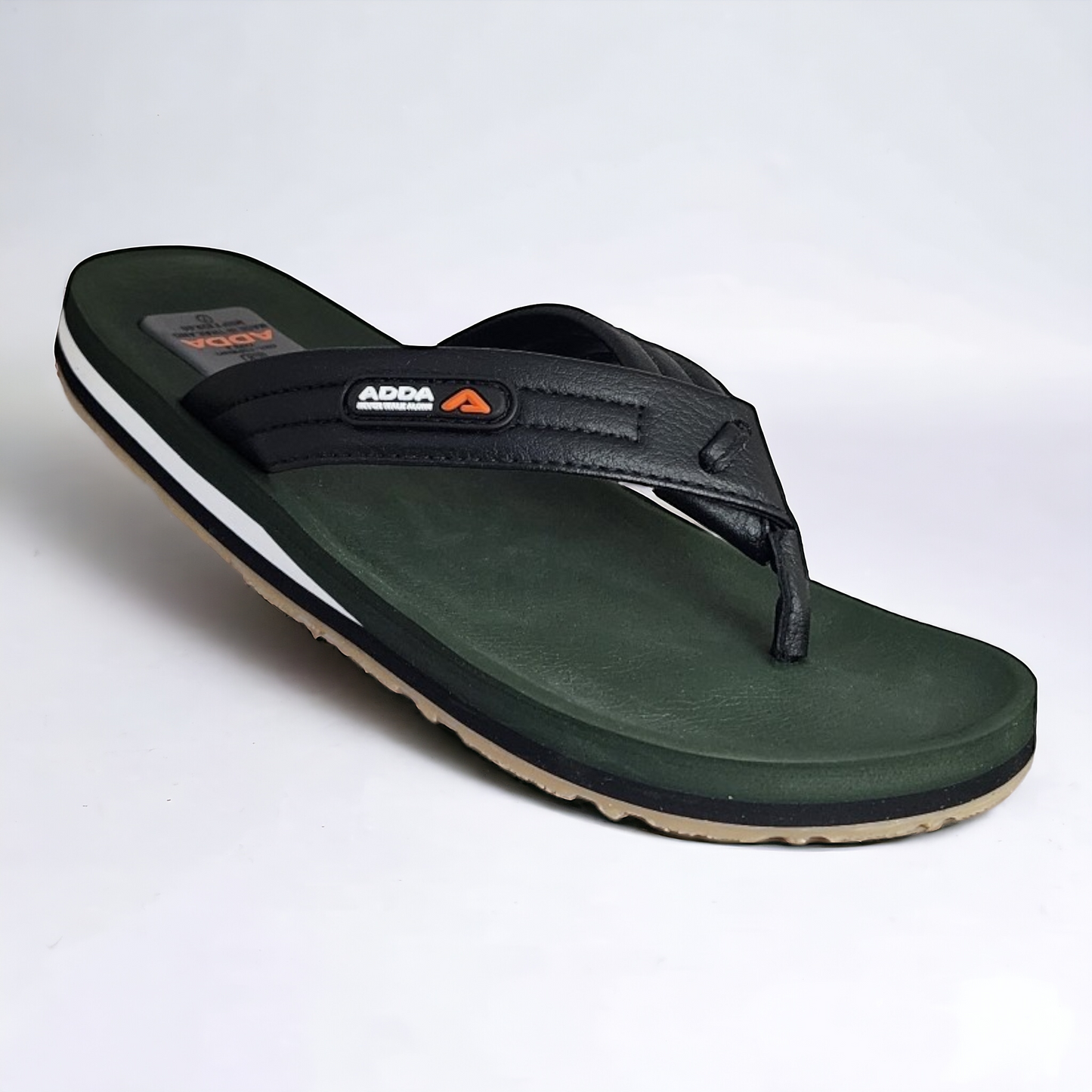 ADDA ONLY1 OLIVE/BLACK Men's Slipper/Chapple/Flip flop