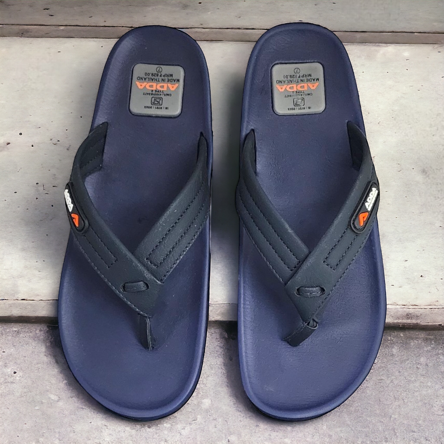 ADDA ONLY1 NAVY Men's Slipper/Chapple/Flip flop