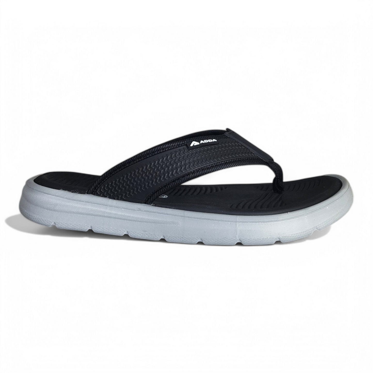 ADDA TIME01 BLACK/GREY Men's Slipper/Chapple/Flip flop