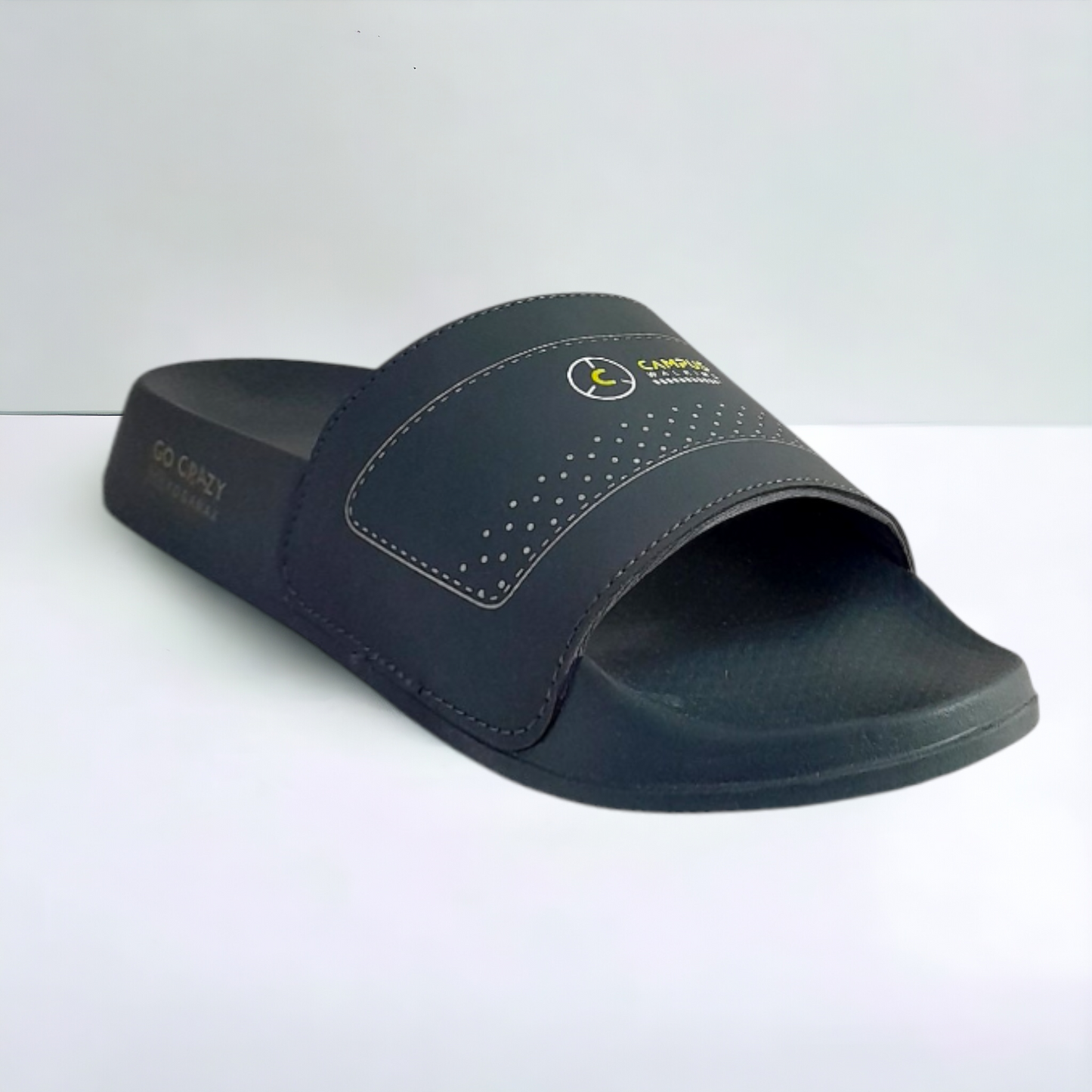 CAMPUS SL-436 GREY/YELLOW Men's Flipflop/Slides/Slipper